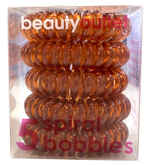 Beauty Outlet Brown 5 Pack Spiral Bobbles BEAU092