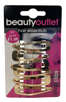 Beauty Outlet Snap Clips Rose Gold