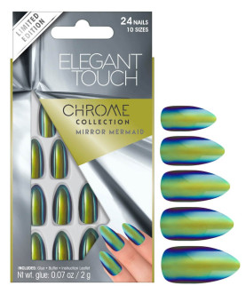 Elegant Touch Chrome Collection Nails Mirror Mermaid