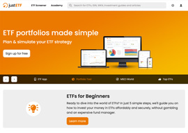Screenshot justETF website home