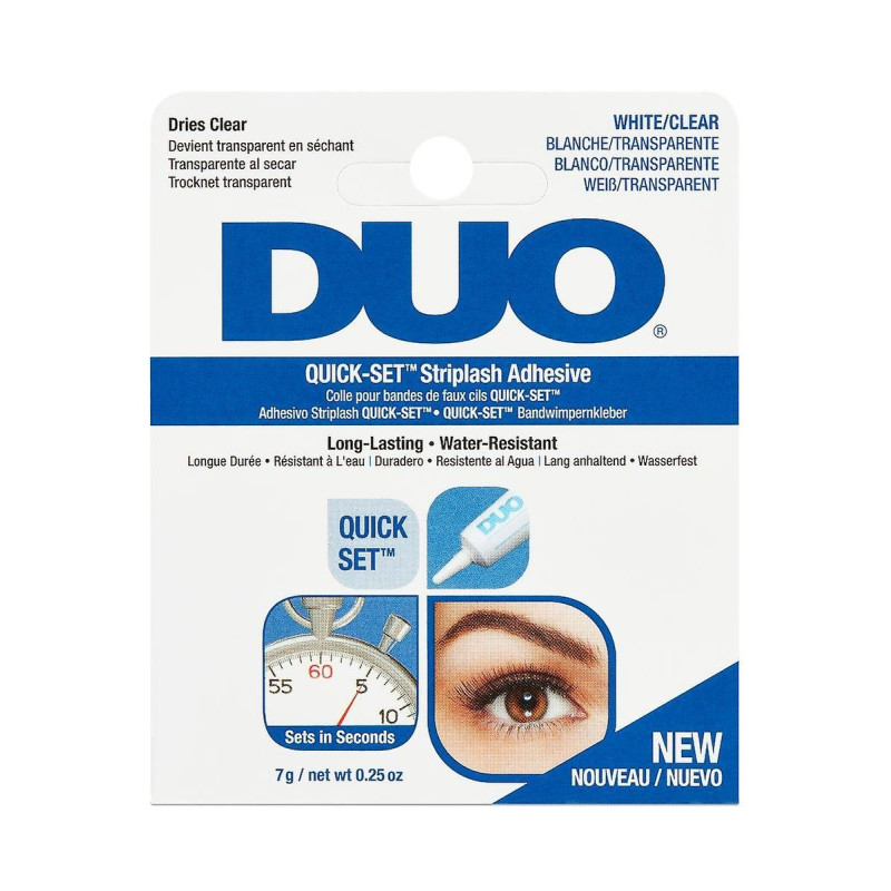 DUO Quick Set Striplash Adhesive White/Clear 7g